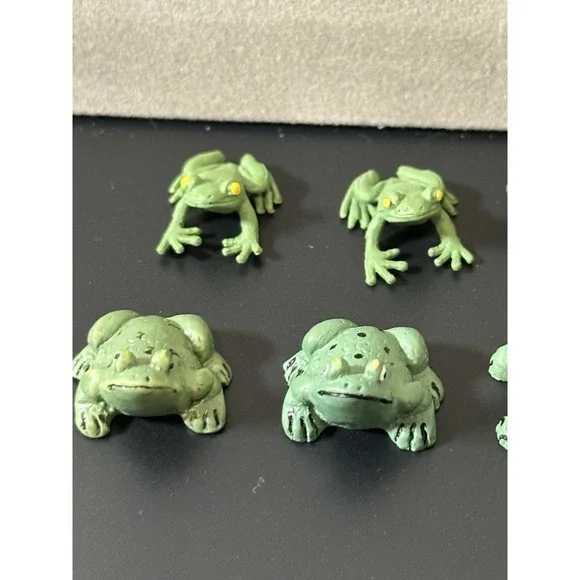 Vintage Mini frog Figurines Lot - Picture 3 of 5